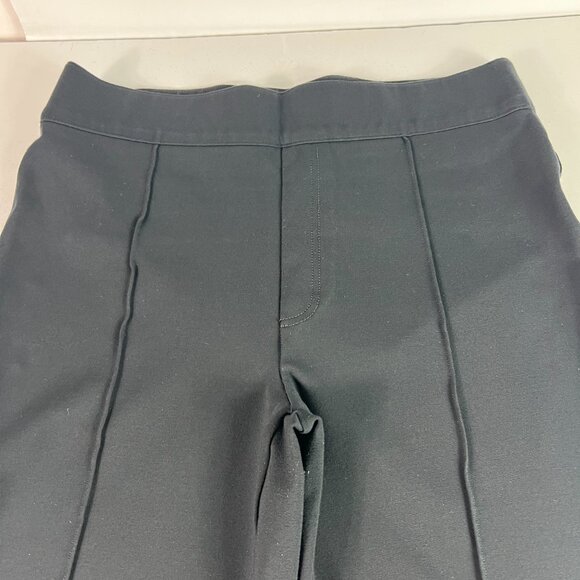 Spanx Super Smooth Pants Women's 34x26* Ponte Flare Crop Front Seam Black Tag 1X - Picture 2 of 16
